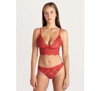 erlich textil Classy Lace Slip für Frauen aus Polyamid (recycelt) in granatapfel 46