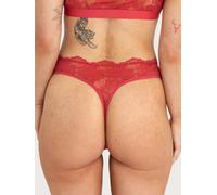 erlich textil Classy Lace String für Frauen aus Polyamid (recycelt) in granatapfel 46