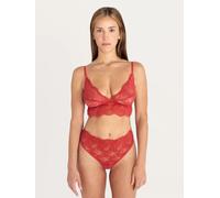 erlich textil Classy Lace Triangel-BH für Frauen aus Polyamid in granatapfel 42