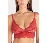 erlich textil Classy Lace Triangel-BH für Frauen aus Polyamid (recycelt) in granatapfel 44