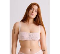 erlich textil Dreamy Lace Bandeau Bralette mit Spitze aus recyceltem Polyamid, made in Europe magnolie 36