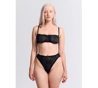 erlich textil Fluid Lace Bandeau Bralette für Frauen aus Polyamid (recycelt) in schwarz 38