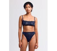 erlich textil Fluid Lace bügelloser Bandeau Bralette mit Spitze aus recyceltem Polyamid, made in Europe mitternachtblau 42