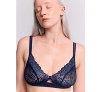 erlich textil Fluid Lace Cut-Out Bralette für Frauen aus Polyamid (recycelt) in mitternachtblau 34