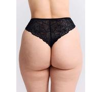 erlich textil Fluid Lace High Waist Brazil String für Frauen aus Polyamid in schwarz 44