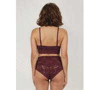 erlich textil Hermine Taillenslip mit Spitze aus Q-Nova, made in Europe pflaume 34