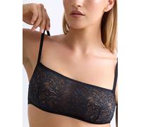 erlich textil Iconic Lace Bandeau Bralette für Frauen aus Polyamid in schatten schwarz 40