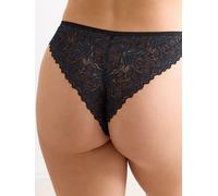 erlich textil Iconic Lace Brazil Slip für Frauen aus Polyamid (teilw. abbaubar) in schatten schwarz 34