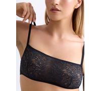 erlich textil Iconic Lace Bandeau Bralette für Frauen aus Polyamid (teilw. abbaubar) in schatten schwarz 38