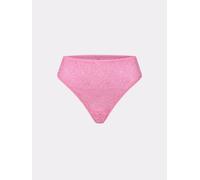 erlich textil Iconic Lace High Waist Brazil String für Frauen aus Polyamid (teilw. abbaubar) in bubblegum 46