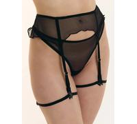 erlich textil Iconic Mesh Strumpfhalter für Frauen aus Polyamid in schwarz 38/40
