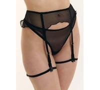 erlich textil Iconic Mesh Strumpfhalter für Frauen aus Polyamid (teilw. recycelt) in schwarz 34/36