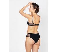 erlich textil Jule bügelloses Mesh Bustier aus weichem Modal, made in Europe Schwarz 36