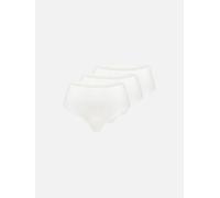 erlich textil Light Touch High Waist Brazil String im 3er Pack für Frauen aus Modal in ecru L