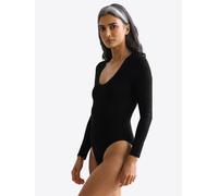 erlich textil Light Touch Langarm Body für Frauen aus TENCEL™ Lyocell in schwarz 38