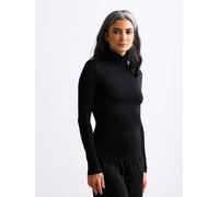 erlich textil Light Touch Rollkragen Langarmshirt für Frauen aus TENCEL™ Lyocell in schwarz 36