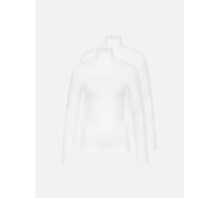 erlich textil Light Touch Rollkragen Langarmshirt im 2er Pack für Frauen aus Lyocell in ecru 46