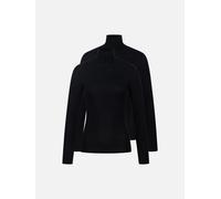erlich textil Light Touch Rollkragen Langarmshirt im 2er Pack für Frauen aus Lyocell in schwarz 42