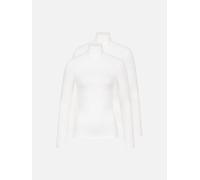erlich textil Light Touch Rollkragen Langarmshirt im 2er Pack für Frauen aus TENCEL™ Lyocell in ecru 38
