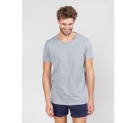 erlich textil paul - t-shirt aus 100% bio-baumwolle Hellgrau-Melange XL