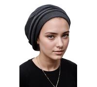ERMANDINA Jüdische Kopfbedeckung für Damen, Tichel Slouchy Beanie Barett Snood Headcover, Grau, Einheitsgröße