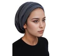 ERMANDINA Jüdische Kopfbedeckung für Damen, Tichel Slouchy Beanie Barett Snood Headcover, Saphir, Einheitsgröße