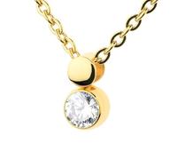 Ernstes Design Anhänger AN1032 mit Zirkonia Edelstahl vergoldet