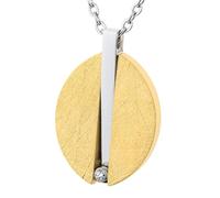 Ernstes Design Anhänger AN1076 mit Brillant 0.02 ct. Edelstahl vergoldet