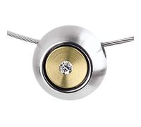 Ernstes Design Anhänger AN846 Edelstahl m. Gelbgold 585 Brillant 0,02 ct. Diamant