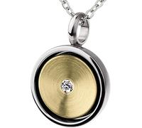 Ernstes Design Anhänger AN850 Edelstahl Gelbgold 585 Brillant 0,02 ct. Diamant
