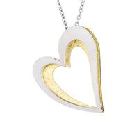 Ernstes Design Anhänger Herz AN879 22 x 19 mm gelb vergoldet Edelstahl