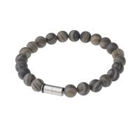 Ernstes Design Armband A538 Edvita petit Edelstahl Holzjaspis Perlen 8 mm