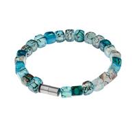 Ernstes Design Armband Edelstahl A541 Drachen Venen Achat Würfel edvita Petit