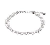 Ernstes Design Armband für Damen 2-fach Edelstahl 18 - 21 cm 8,00 mm breit A509