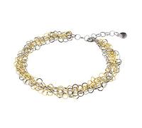 Ernstes Design Armband für Damen 5-fach Edelstahl vergoldet 18 - 21 cm 20,00 mm breit A505