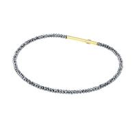 Ernstes Design Armband Hämatit Edelstahl A629 Clickverschluss vergoldet