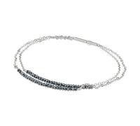 Ernstes Design Armband mit Hämatit Edelstahl A635 Spiegelankerkette