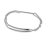 Ernstes Design Armreif aus Edelstahl A671 2 reihig