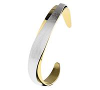Ernstes Design Armreif aus Edelstahl vergoldet A682