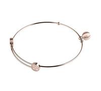 Ernstes Design Armreif Edelstahl A211 vergoldet mit Anhänger Kugel Armband