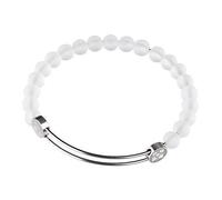 Ernstes Design Armreif Edelstahl A217 mit Bergkristall Armband