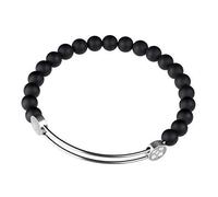 Ernstes Design Armreif Edelstahl A218 mit Onyx Armband