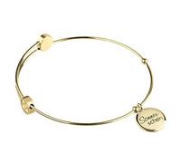 Ernstes Design Armreif Edelstahl A360 Gelbgold besch. Sonnenschein Armband Neu Durchmesser 62 mm