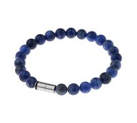 Ernstes Design Armreif Edelstahl A540 Sodalith Perlen 8 mm Armband edvita petit