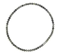 Ernstes Design Collier Edelstahl K197 Silberauge Perlen 6 mm Kette edvita petit