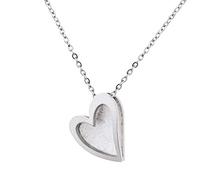 Ernstes Design Collier Halskette Herz K812 Edelstahl