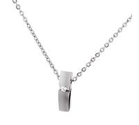 Ernstes Design Collier Halskette K740 Edelstahl Brillant 0,016 Perlen Kette AK5