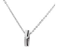 Ernstes Design Collier Halskette K741 Edelstahl Brillant 0,016 Perlen Kette AK5