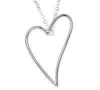 Ernstes Design Collier Halskette K805 Herz Edelstahl