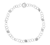 Ernstes Design Collier Halskette K862 Ringe Edelstahl Knebelverschluss